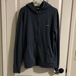 Patagonia Dark Blue Zip-Up Hoodie